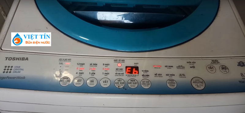Lỗi Eb trên máy giặt Toshiba