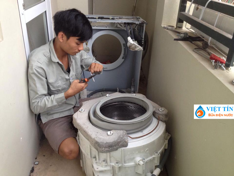 Quy trình sửa máy giặt Hitachi của Sửa điện nước Việt Tín
