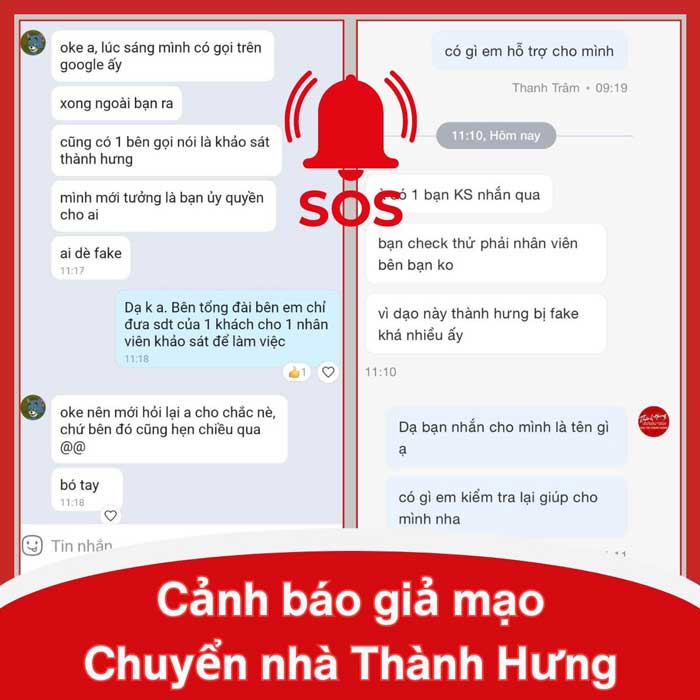 Cảnh báo và phân biệt Thành Hưng thật giả